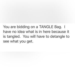 Clearance TANBLE Bag by lb.  CANNOT BUNDLE Across Shows. READ BEFORE BIDDING PLS